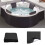 Runde Whirlpoolabdeckung, 100 % UV- und wetterfest (200 x 30 cm), 005 3