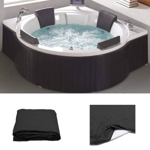 Runde Whirlpoolabdeckung, 100 % UV- und wetterfest (200 x 30 cm), 005 2