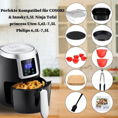 Airfryer-Zubehörset, quadratisch, 8 Zoll 1