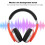 Foldable Bluetooth Headset Wireless Over Ear Stereo Headsets with Mic Gaming HeadphoneOrange 6