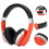 Foldable Bluetooth Headset Wireless Over Ear Stereo Headsets with Mic Gaming HeadphoneOrange 13