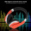 Foldable Bluetooth Headset Wireless Over Ear Stereo Headsets with Mic Gaming HeadphoneOrange 3