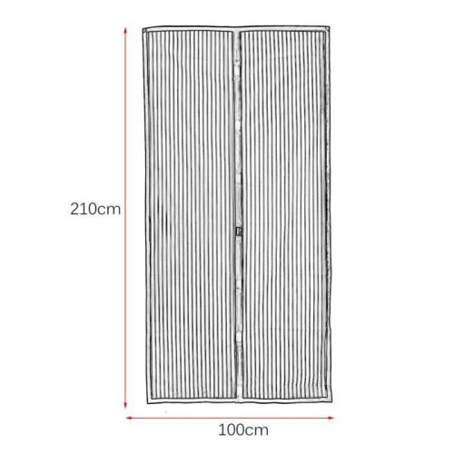 Moskitonetz – OUTAD – Magnetvorhang – 100 x 210 cm – Insektenschutz – Einfache Installation 1