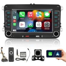 Autoradio Stereo für Volkswagen Polo 5 Multimedia Player CarPlay Android Auto RDS FM 7 Zoll für VW Passat Touran Caddy Jetta