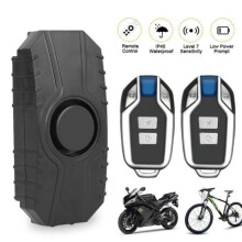Drahtloser Diebstahlalarm für Fahrräder und Roller - Marke QINGQUE - Schwarz