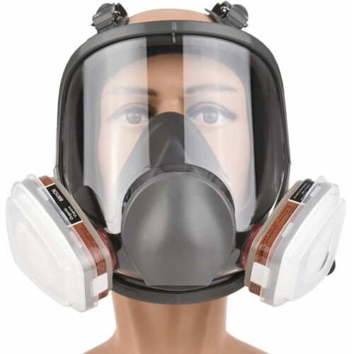 Silikon-Vollgesichtsmaske – 16-in-1-Set mit Filter, Ammoniak-Prävention 2