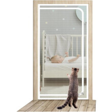 Dickes Balkon-Moskitonetz, 80 x 210 cm, für Wohnzimmer, Schlafzimmer, Küche, Terrasse, robust