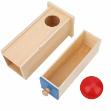 Montessori Holzkugelbox Baby Geschenk pädagogisch