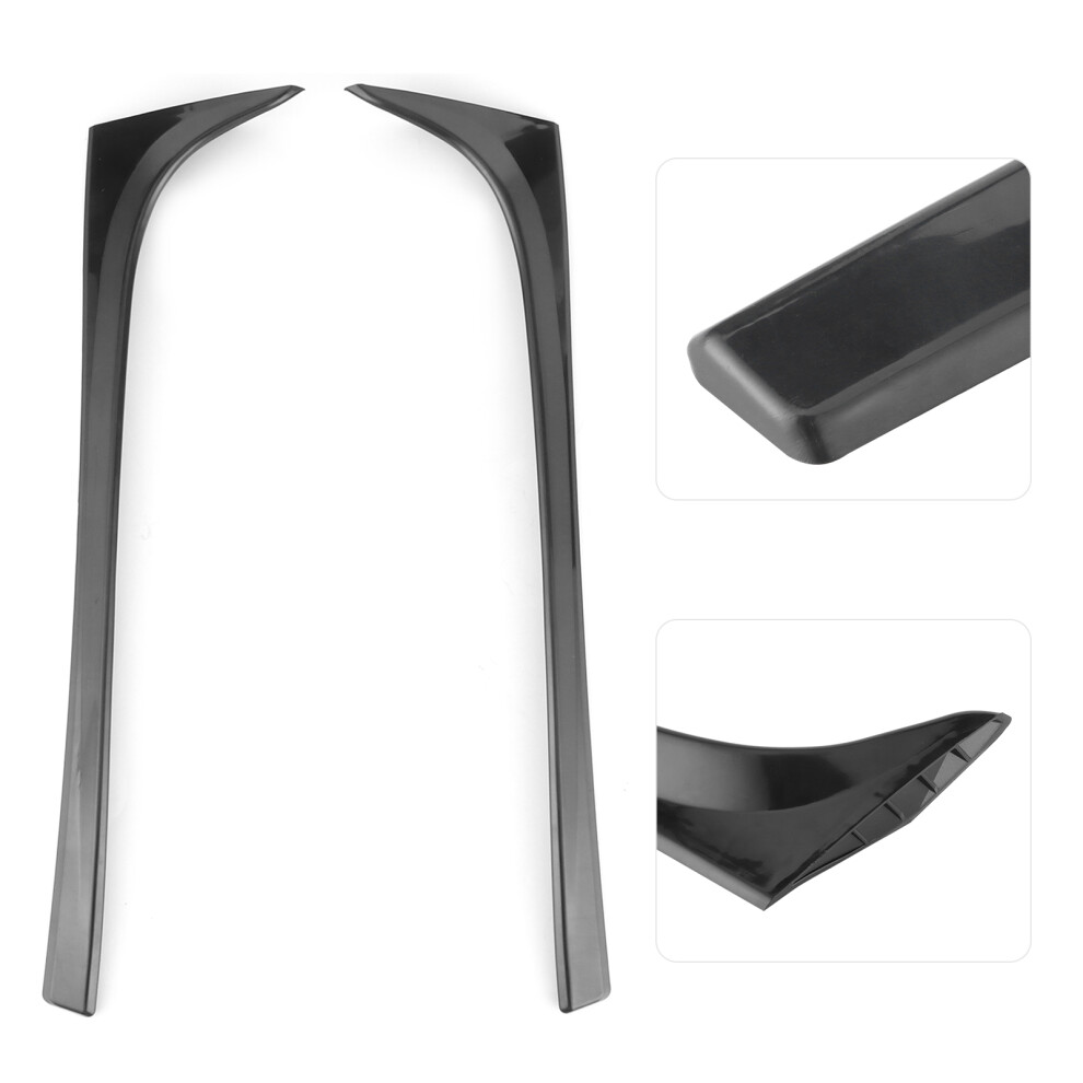 Car Rear Window Spoiler Side Wing Trim Accessories Fit For Mk7 Mk7.5 2014Â2018Gloss Black 9311323374787