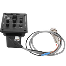 Gitarren-Tuner, Equalizer, Akustisch Piezo Pick Pickup mit Kunststoff- und Metallmaterialien