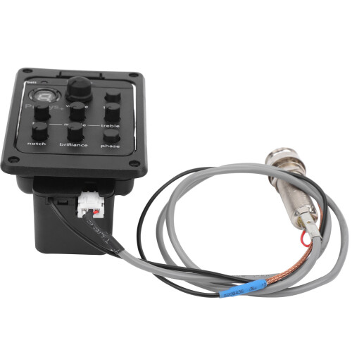 Gitarren-Tuner, Equalizer, Akustisch Piezo Pick Pickup mit Kunststoff- und Metallmaterialien