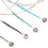 4 Stück Viola-Saiten-Set E A D G für 14" 16" Viola Silbermetall 8