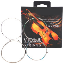 4 Stück Viola-Saiten-Set E A D G für 14" 16" Viola Silbermetall