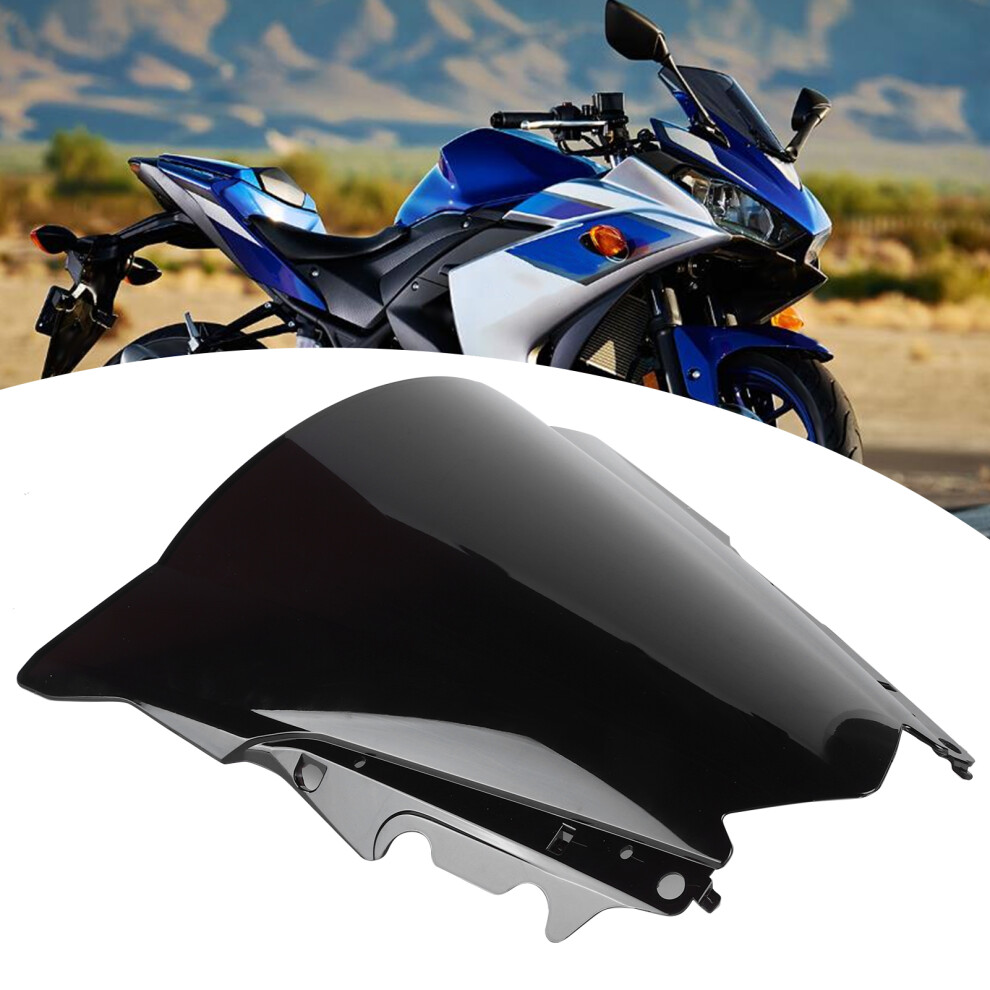 Motorcycle Windscreen Pc Windshield Deflector Fit For Yamaha Yzf R3 R25 2015 2016Black 8781323376103