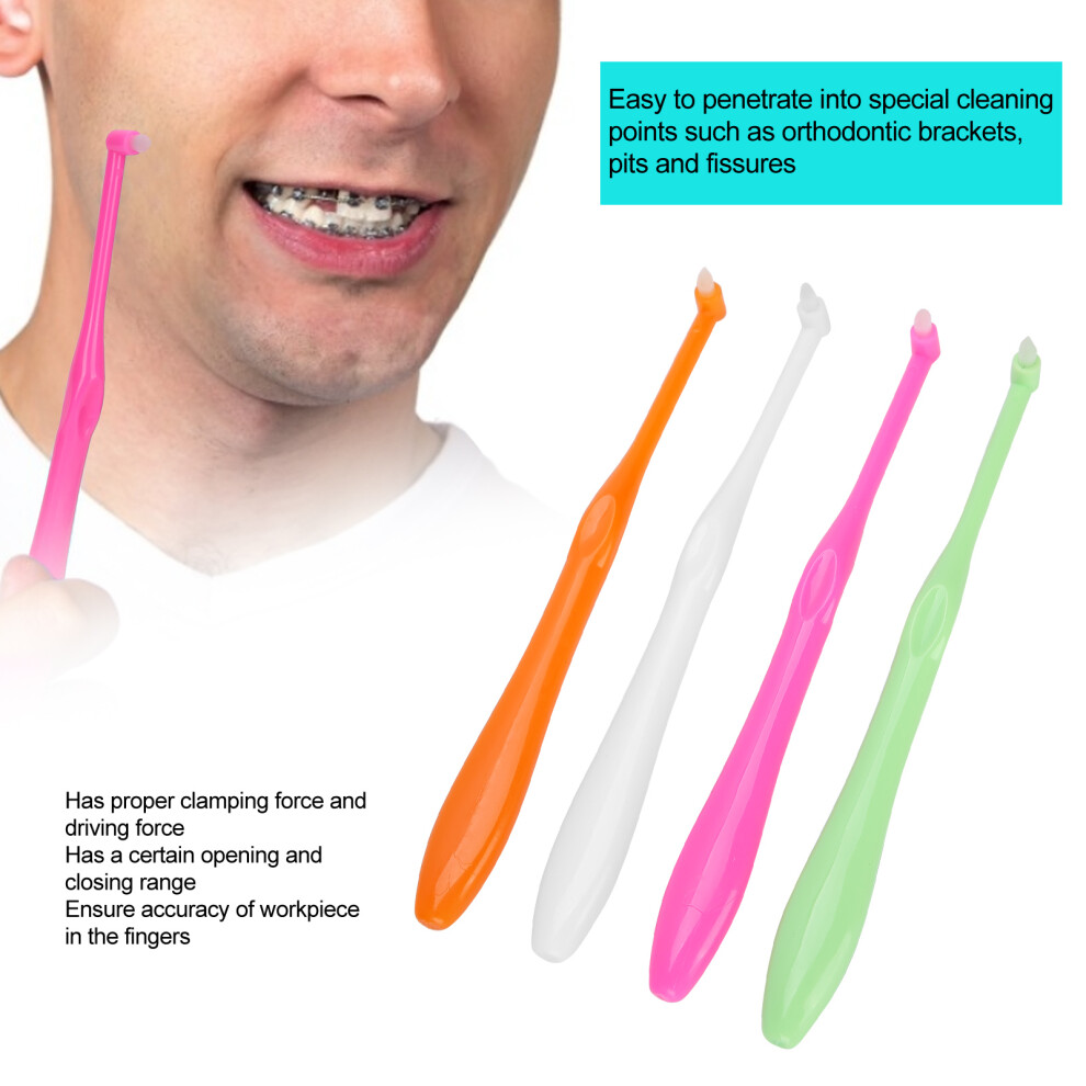 4pcs Orthodontic Dental Toothbrush Soft Small Head Floss Interdental Cleaners Toothbrush