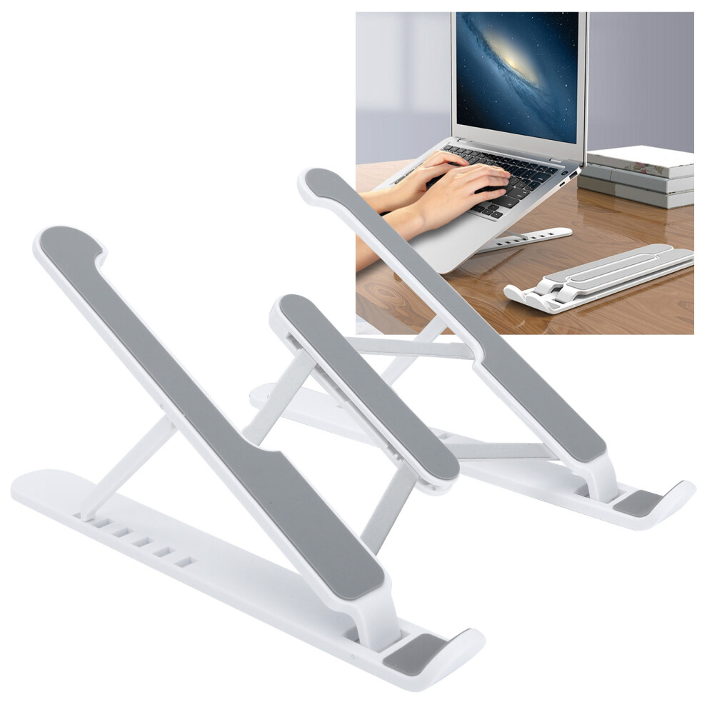 Notebook Stand Multiposition Foldable Bracket 1117In Laptop Cooling Support Base Lift Riser( ) White 8751323376557