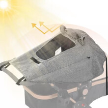 Universal-Sonnenschutz für Kinderwagen, UV-Schutz, verstellbarer und wasserdichter Sonnenschutz für Babywanne