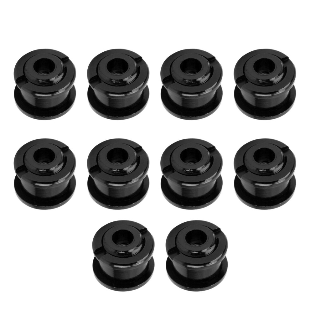 10Pcs 4.9Mm Chainring Bolts Mountain Bike Bicycle Single Speed Aluminum Alloy Single Chainwheel Screwsblack 6951323378175