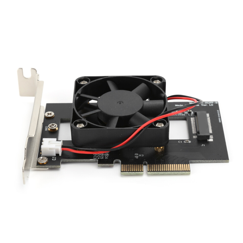 Adapter Card Pcie X4 Nvme M.2 Ngff 2280 Ssd With Cooling Fan To Pcle X4 Conversion 3331323378086