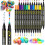Acrylfarbenmarker, 24 Farben, Doppelspitze, Pinsel, Acrylfarbenmarker, Permanente Kunstfarbe 1
