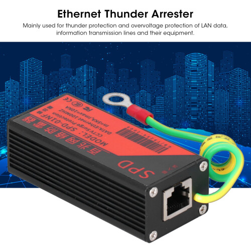 CCTV Surge Protection AntiThunder Device Network Arrester Protector RJ45 Thunder Preventer 2