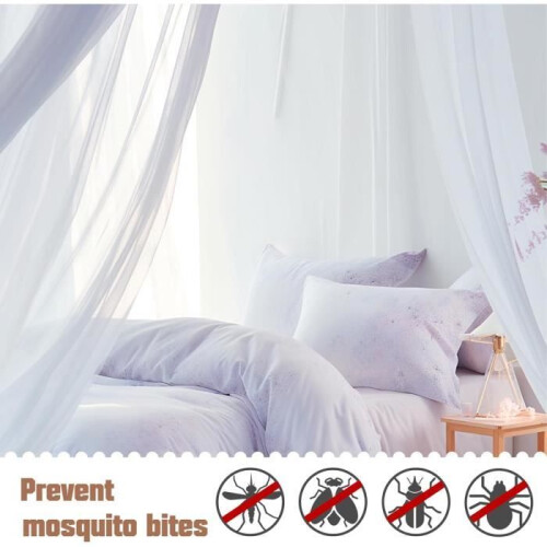 Bett-Moskitonetz, 250 x 1100 x 60 cm, Betthimmel, Moskitonetz für Einzel- oder Doppelbett 2