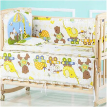 Babybettumrandung 60 x 120 cm, weiche und reine Baumwolle, waschbar, für Babybett, C-120 x 60 cm