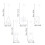 5Pcs/Set Christmas LED Certain Light Decoration Window Hanging Elk Tree String Lights 5