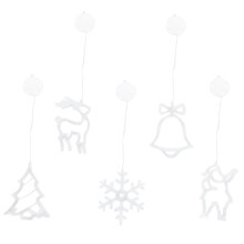 5Pcs/Set Christmas LED Certain Light Decoration Window Hanging Elk Tree String Lights