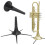 Trumpet Bracket Foldable Stand Orchestral Instruments Portable Support Holder 5 Legs 14