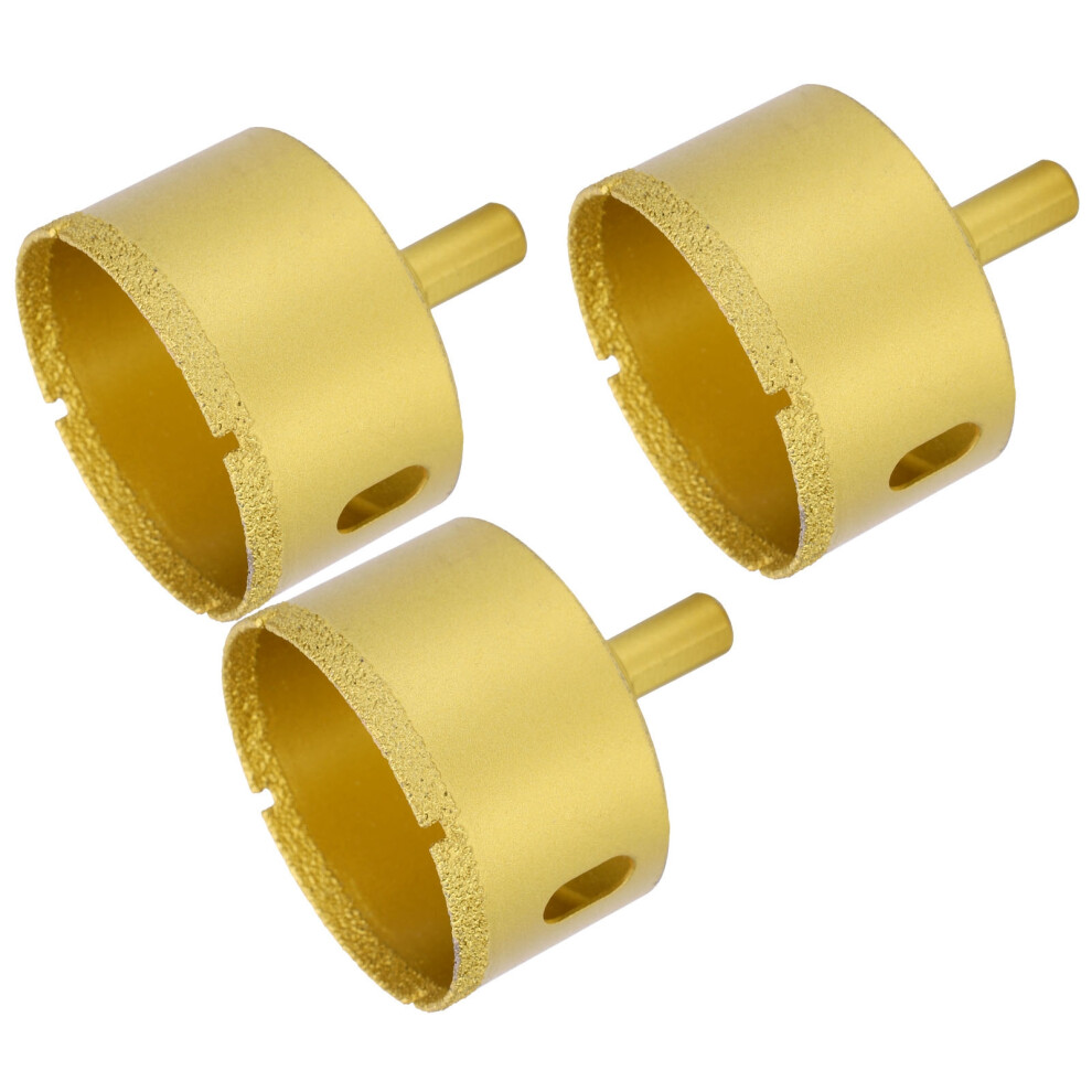 3Pcs Diamond Hole Drill Bit Cutter 60Mm/2.4In Drilling Tools For Granite Ceramic Concrete Marble 5001323383097