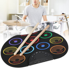 Electronic Drum Pad Portable Colored Hand Rolled Adult Beginner Percussion Instrument