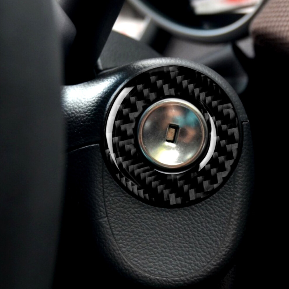 Carbon Fiber Car Ignition Keyhole Rings Frame Cover Fit For Chevrolet Cruze 2009Â2015 7661323384678