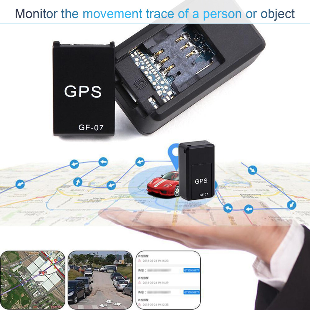 Gf07 Tracking Device Mini Gps Tracker Real Time Tracking Locator Device Anti-Theft Magnetic Tracker Vehicle Locator Voice Control 4291323387695