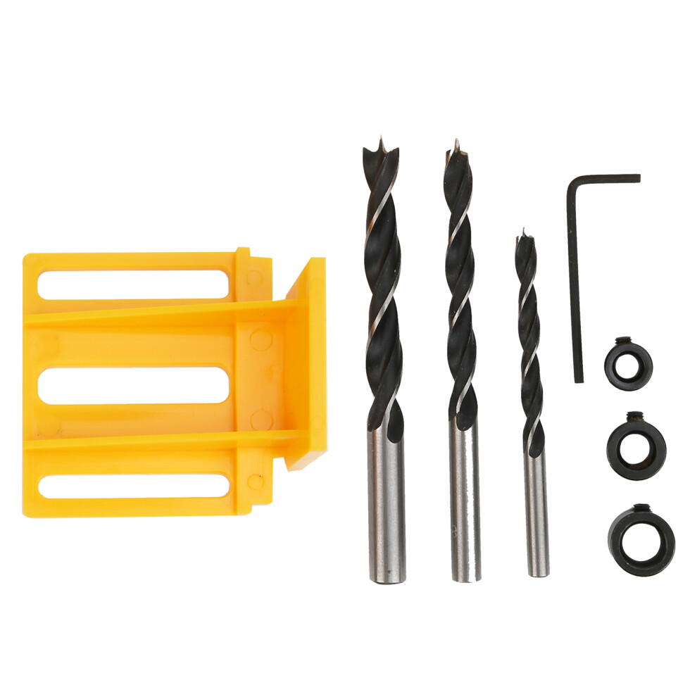 8Pcs/Set Woodworking Punch Hole Locator Drilling Doweling Guide Tools For Carpentryyellow 4901323389734
