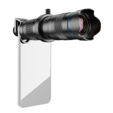 HD 28X Metal Single Tube Telescope Phone Telephoto Lens with Manual Focus for Traveling Sport Events Concert Bird Watching Photography
