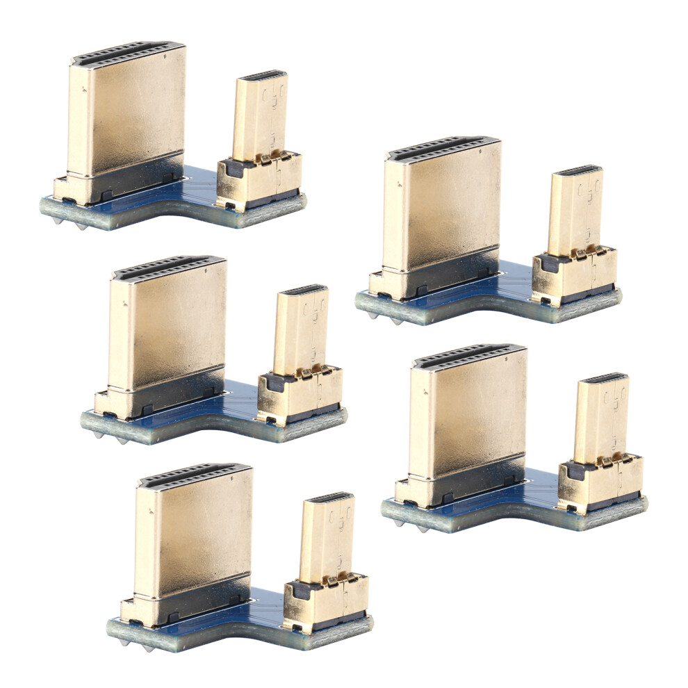 5Pcs Micro For Hdmi To High Definition Multimedia Interface Converter Adapter Connector Fit For Raspberry Pi 4B 9341323390425