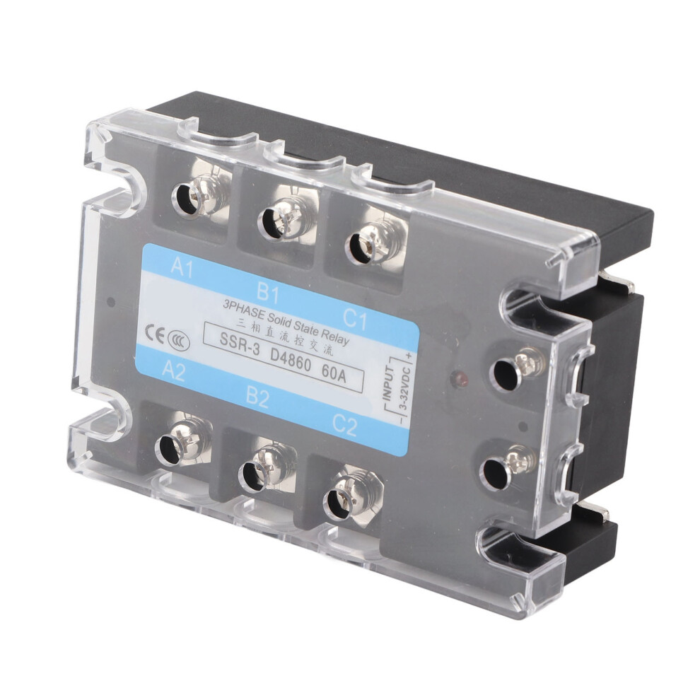 3 Phase Solid State Relay Ssr-3 D4860 60A DcâAc 480V Distribution Control Equipment 7901323392373