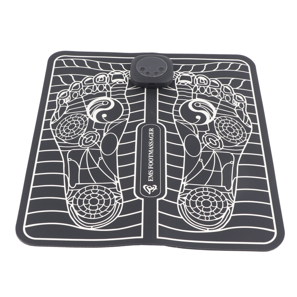 Electric Foot Massager Mat USB LCD EMS Foot Massager Pad Feet Stimulator Machine