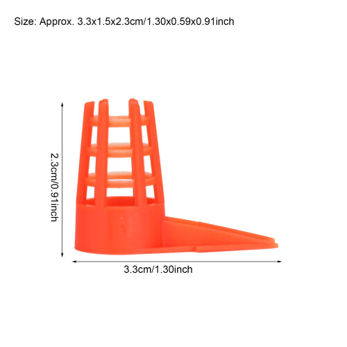 250PCS Plastic Opening Bee Queens Cage Protective Cell Cover Beekeeping Tool Supplies 2