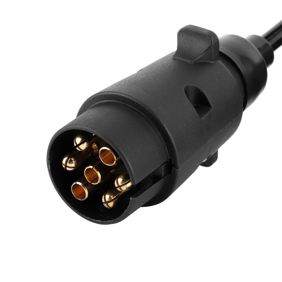 2M Spring Cable Cord 7Pin Trailer Plug Socket Adapter Wiring Connector For Caravan 9441323397582