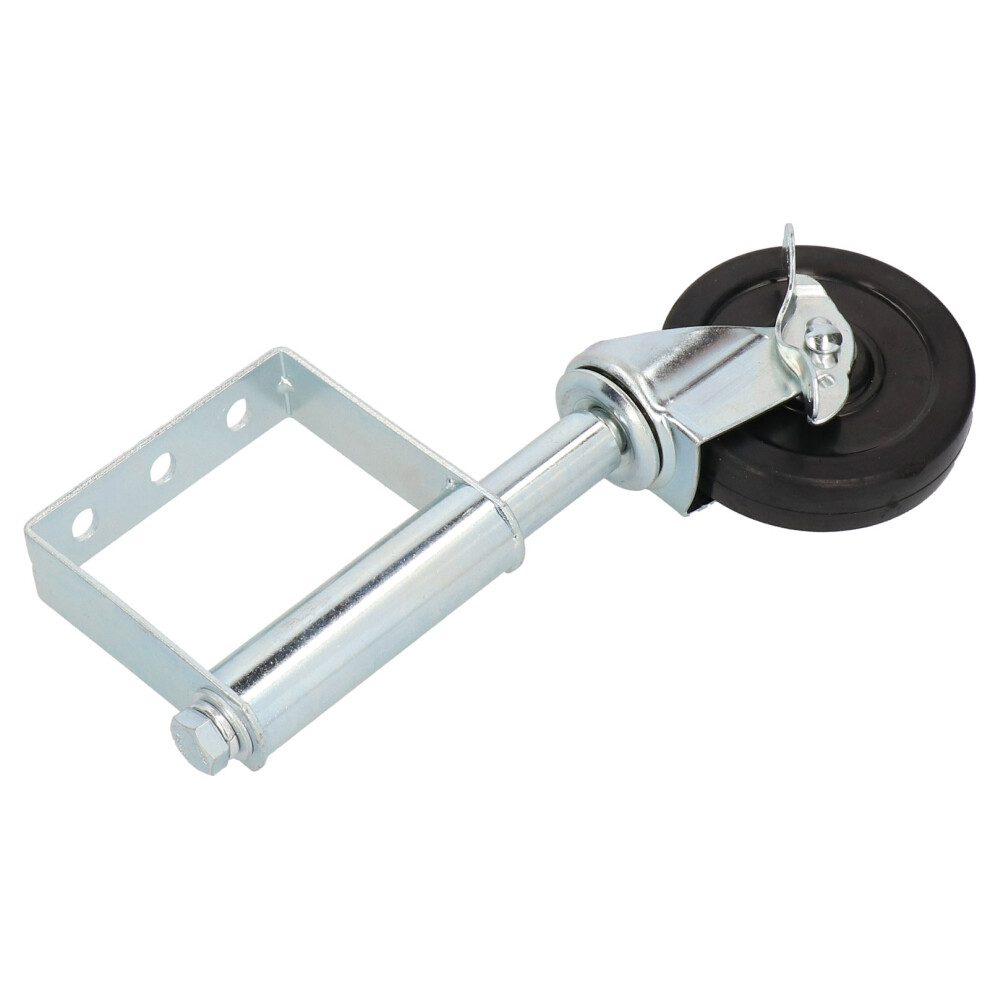 Gate Wheel Spring Loaded Caster Multifunction Damping Aluminum 4In 75Kg Load Capacity(White ) 3521323397921