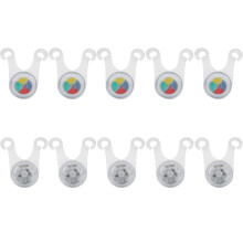 10pcs LED Camping Rope Hanging Light Outdoor Silicone Camp Tent String Rope Warning LightsFull Colour