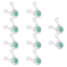 10pcs LED Camping Rope Hanging Light Outdoor Silicone Camp Tent String Rope Warning LightsGreen