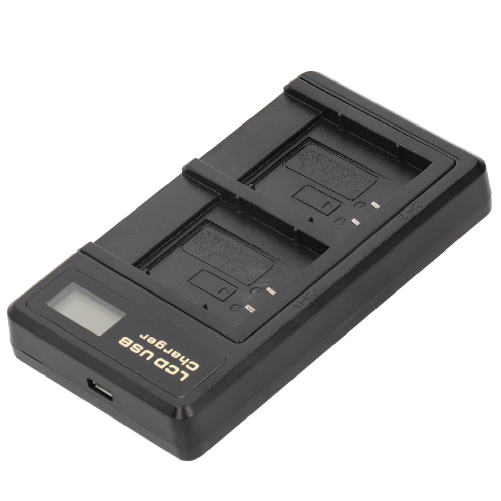 Portable Camera Battery Charger For Li-50B Usb Camera Dual Charger With Lcd Display 4051323400271