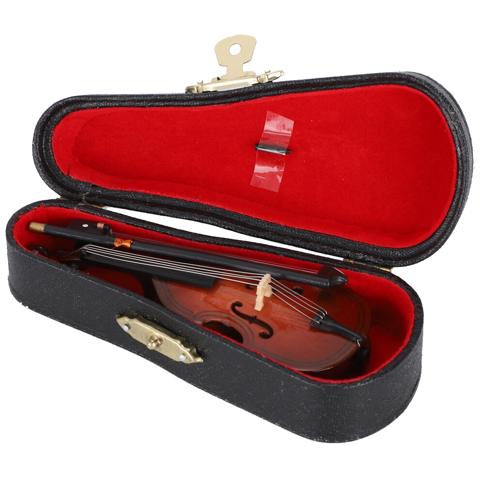 Mini Bass Ornaments Wooden Small Musical Instrument Model Home Decoration Gift 10cm-image-OPC-PHW6GXZ-NEW