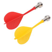 Magnetic Connection Dart Needle Magnet Wordpad Safety Flat Heads 5Pcs Red 5Pcs Yellow