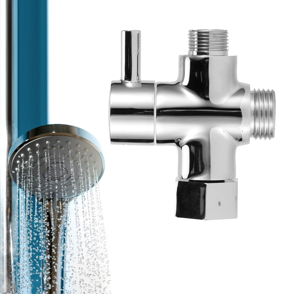 3Way Faucet Diverter Valve Bathroom Shower Parts For Handheld Showerhead Fixed Spray Head3/8 Water Separator D 7661323402471