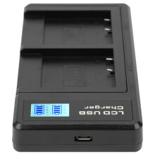 Dual USB NPBN1 Kamera-Ladegerät mit LCD – Tragbarer Powerbank mit 6000mAh Kapazität