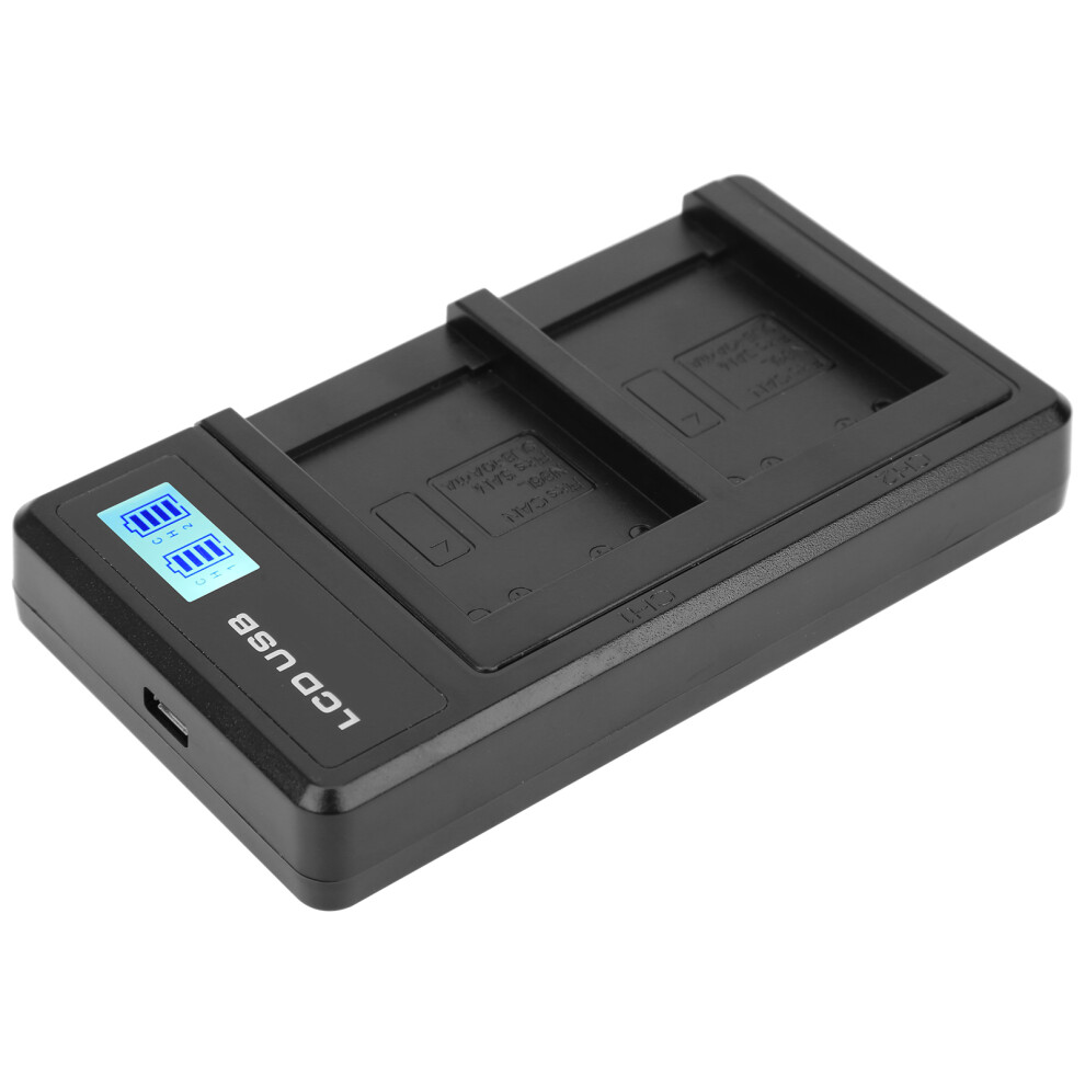 Portable Camera Battery Charger For Nbâ6L Usb Camera Dual Charger With Lcd Display 8411323402723